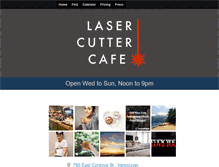 Tablet Screenshot of lasercuttercafe.com